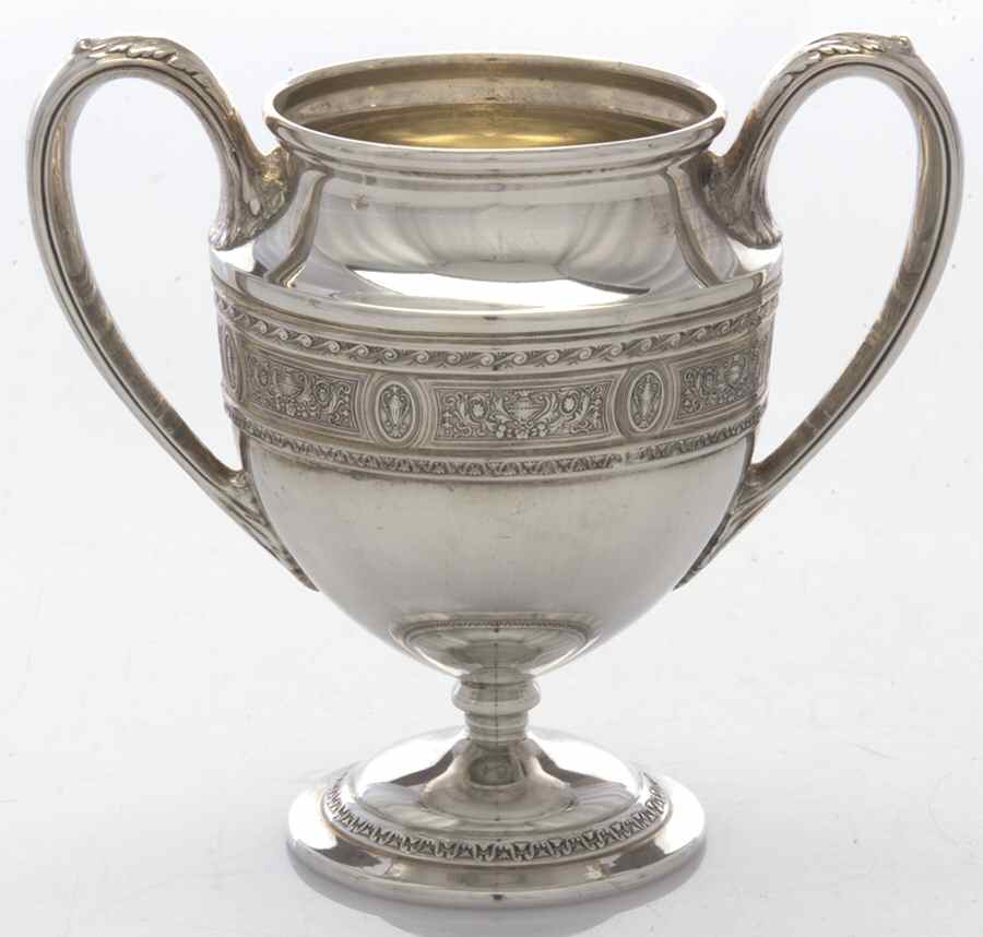 Wedgwood (Sterling, Hollowware, Geometric Base) Mini Open Sugar Bowl by International Silver-1