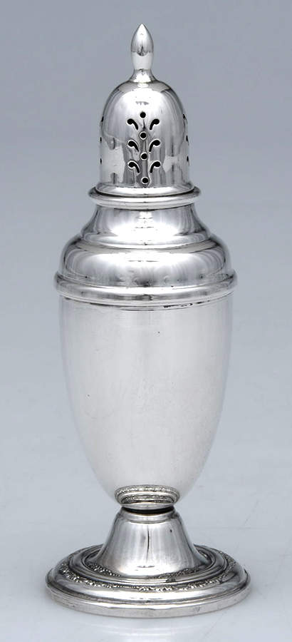 Courtship (Sterling, 1936, Hollowware) Weighted Salt Shaker by International Silver-1