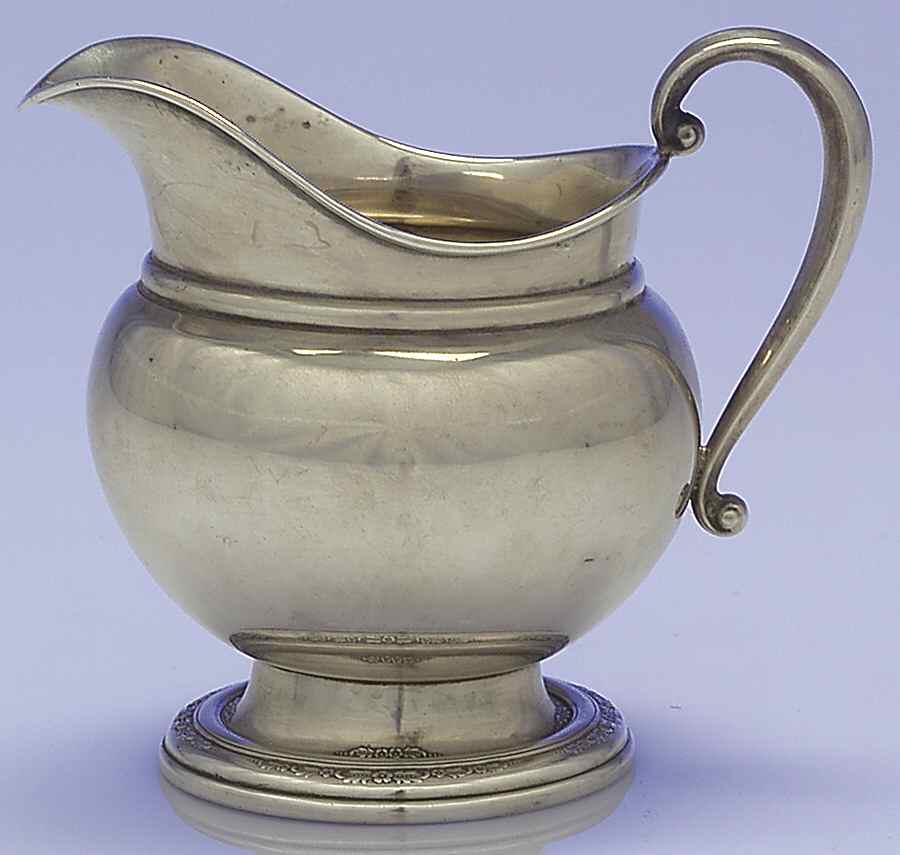 Courtship (Sterling, 1936, Hollowware) Mini Creamer by International Silver-1