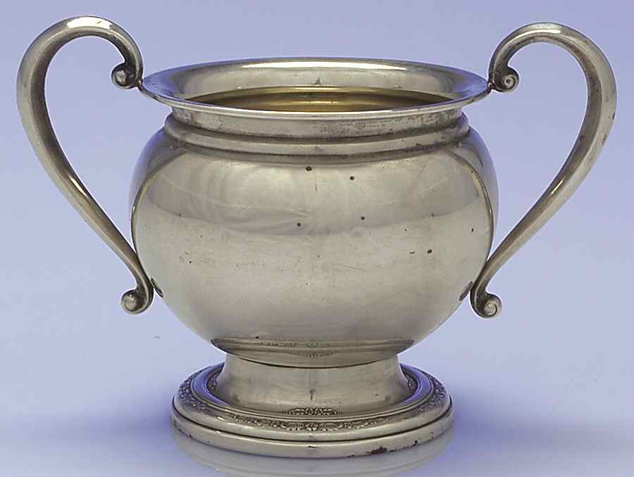 Courtship (Sterling, 1936, Hollowware) Mini Open Sugar Bowl by International Silver-1