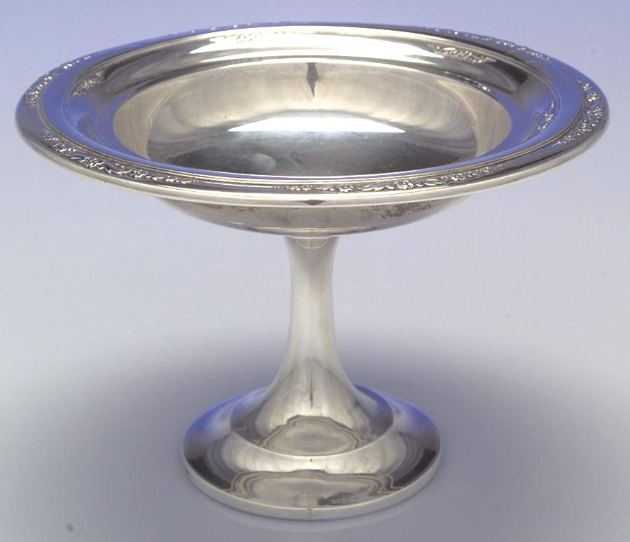 Courtship (Sterling, 1936, Hollowware) Weighted Round Compote (Height X Width) by International Silver-1