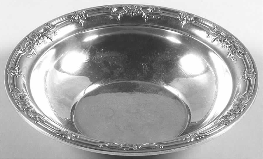 Wild Rose-New (Sterling, 1948, New, Hollowware) 6" Bon Bon Bowl by International Silver-1