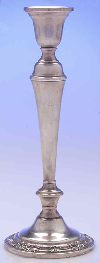 Wild Rose-New (Sterling, 1948, New, Hollowware) Weighted Candlestick by International Silver-1