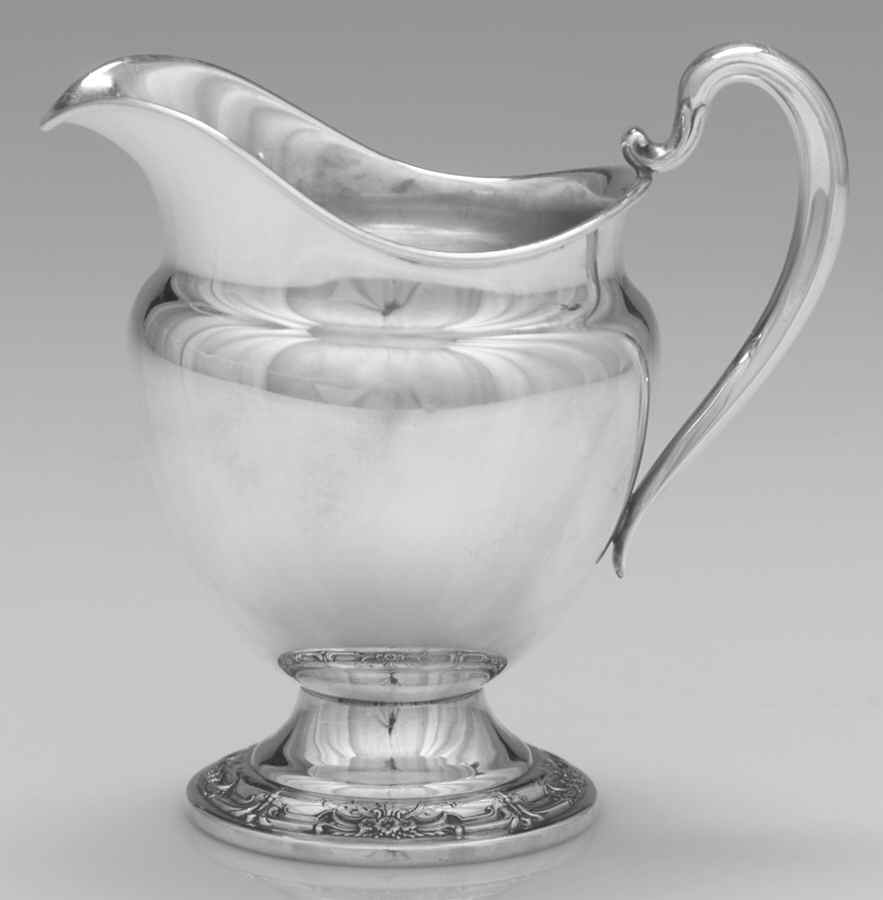 Wild Rose-New (Sterling, 1948, New, Hollowware) Mini Creamer by International Silver-1