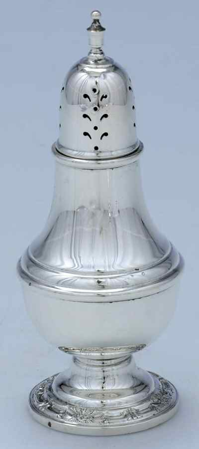 Wild Rose-New (Sterling, 1948, New, Hollowware) Weighted Pepper Shaker by International Silver-1