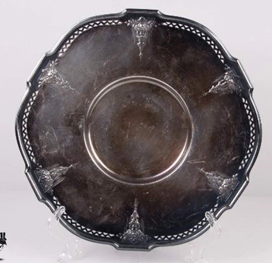 Ambassador (Silverplate, Hollowware) 10" Sandwich Plate by International Silver-1