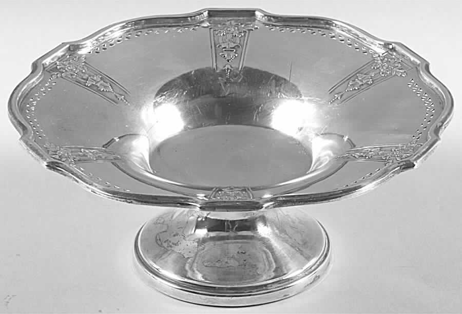 Ambassador (Silverplate, Hollowware) Small Silverplate Compote by International Silver-1