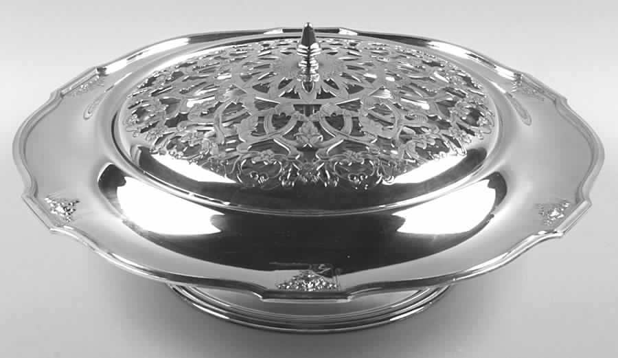 Ambassador (Silverplate, Hollowware) Round Silverplate Centerpiece by International Silver-1