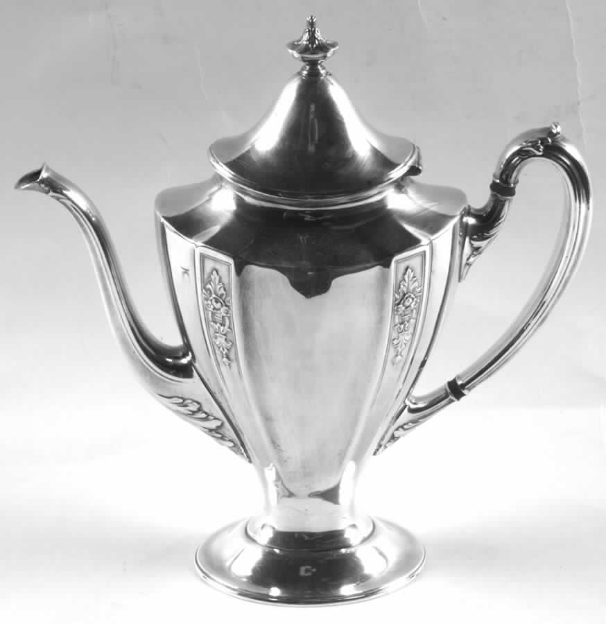 Ambassador (Silverplate, Hollowware) Silverplate Coffee Pot by International Silver-1