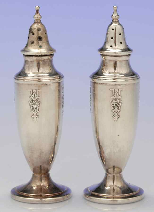 Ambassador (Silverplate, Hollowware) Salt & Pepper Set by International Silver-1