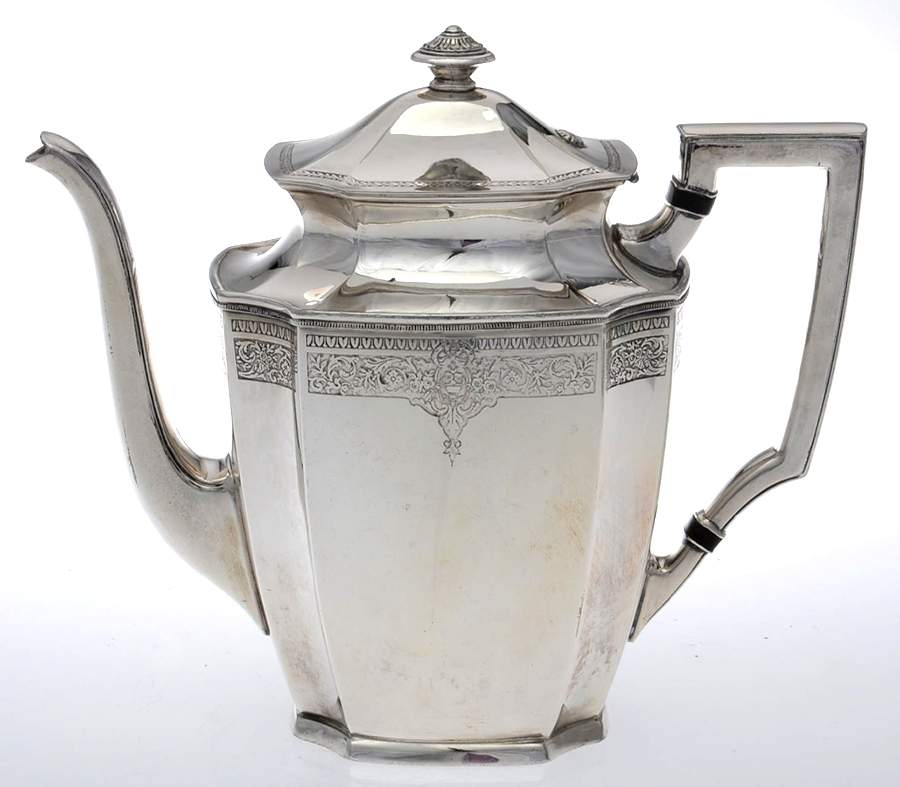 Ancestral (Silverplate, Hollowware) Silverplate Coffee Pot by International Silver-1