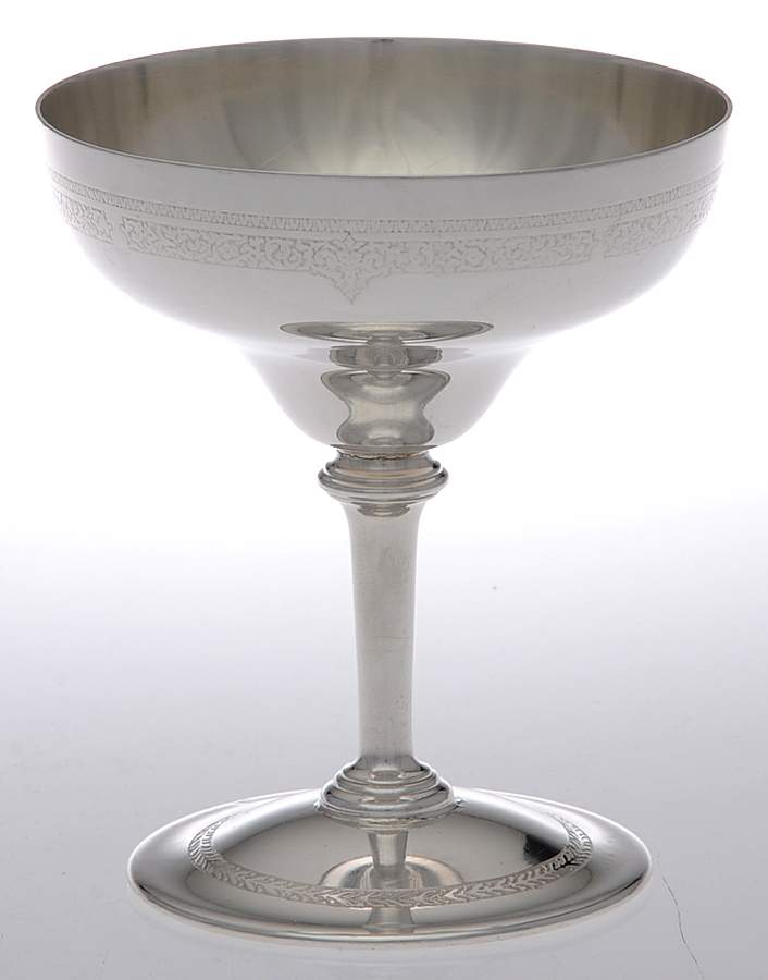 Ancestral (Silverplate, Hollowware) Champagne/Sherbet by International Silver-1