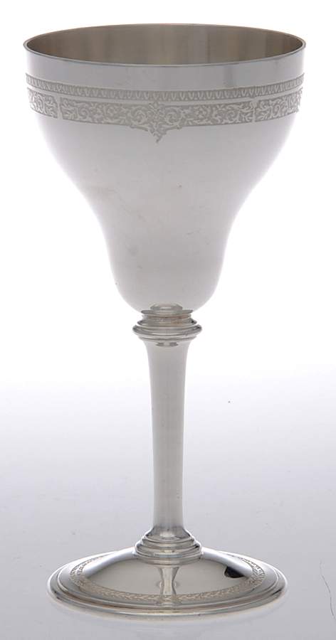 Ancestral (Silverplate, Hollowware) Silverplate Wine Goblet by International Silver-1