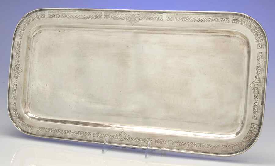 Ancestral (Silverplate, Hollowware) Cocktail Tray by International Silver-1