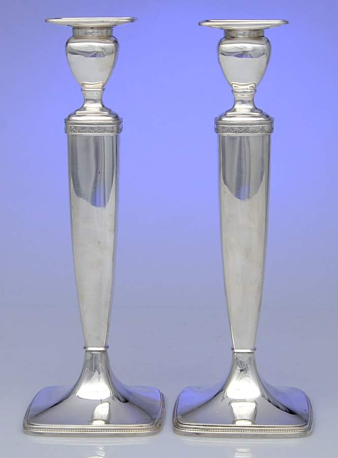 Anniversary (Silverplate, Hollowware) Pair of Candlesticks by International Silver-1