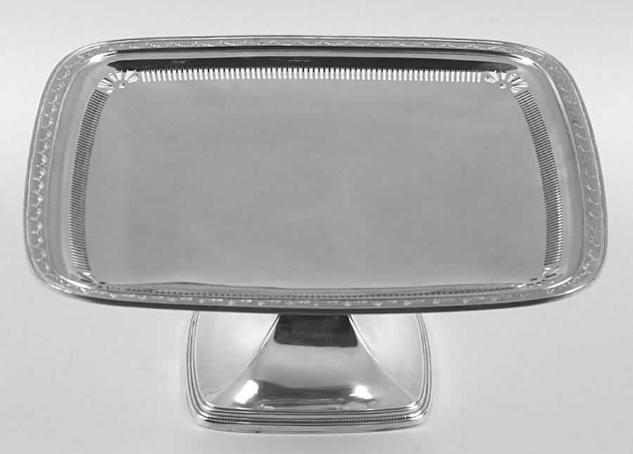 Anniversary (Silverplate, Hollowware) Silverplate Footed Cake Plate by International Silver-1