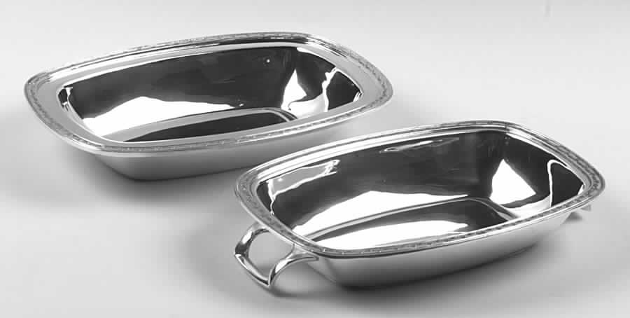 Anniversary (Silverplate, Hollowware) Double Vegetable Bowl by International Silver-1