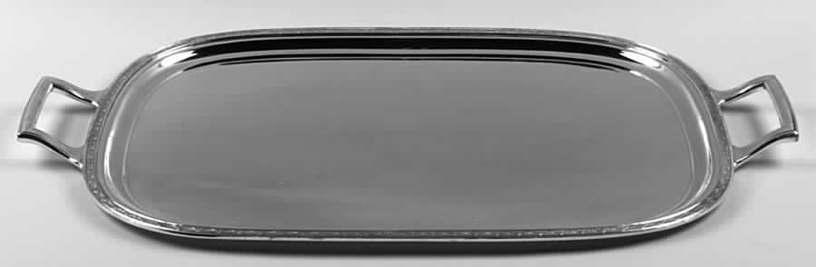 Anniversary (Silverplate, Hollowware) Large Silverplate Waiter Tray by International Silver-1