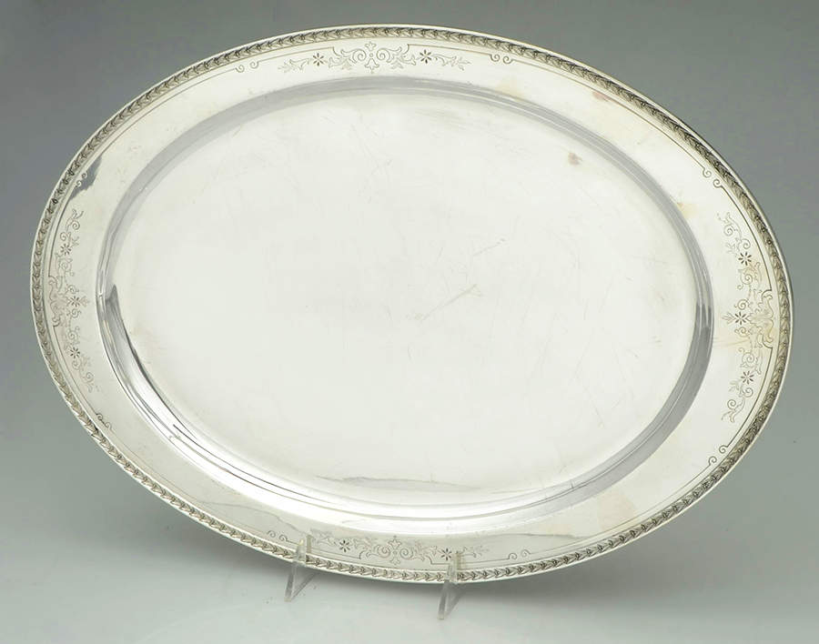 Argosy (Silverplate, Hollowware) 18" Oval Serving Platter by International Silver-1