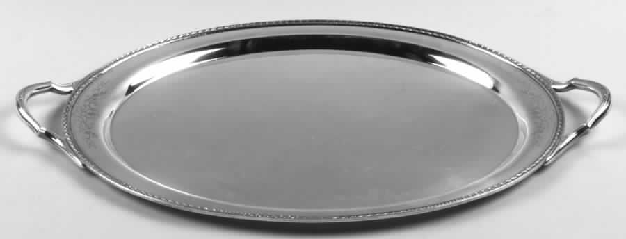 Argosy (Silverplate, Hollowware) Small Silverplate Waiter Tray by International Silver-1