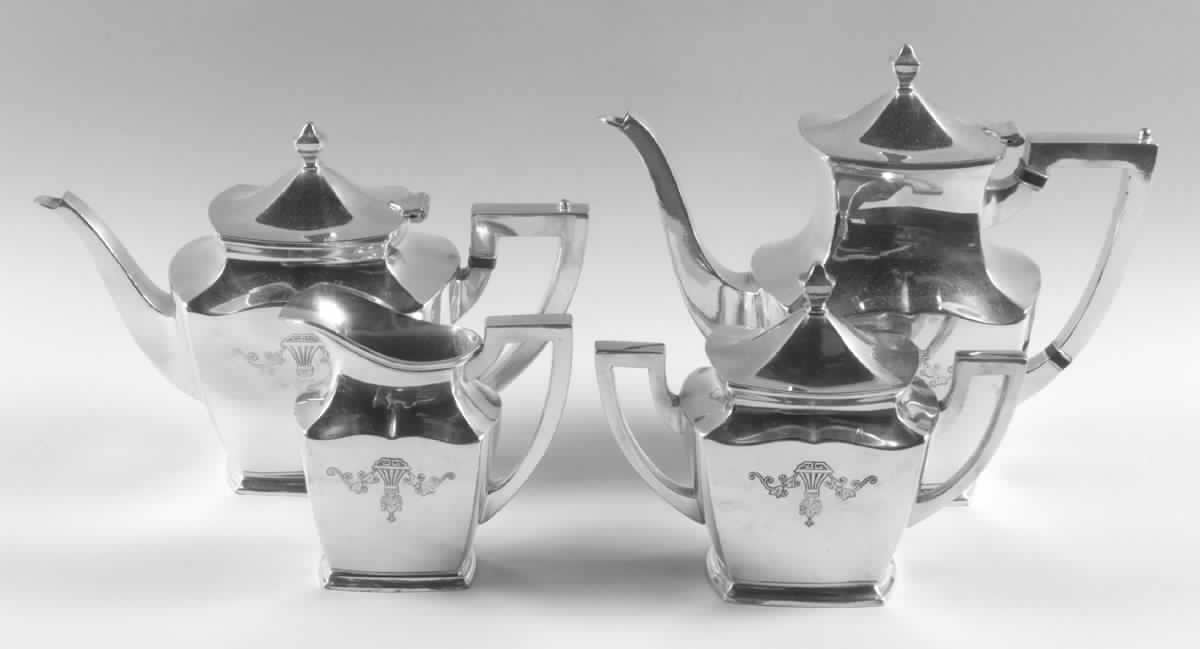 Century (Silverplate, Hollowware) (4 Piece) Silverplate Tea Set by International Silver-1