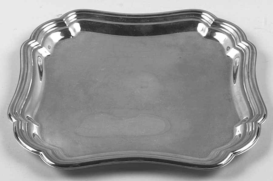 Chadwick (Silverplate, Hollowware) Square Silverplate Tray by International Silver-1