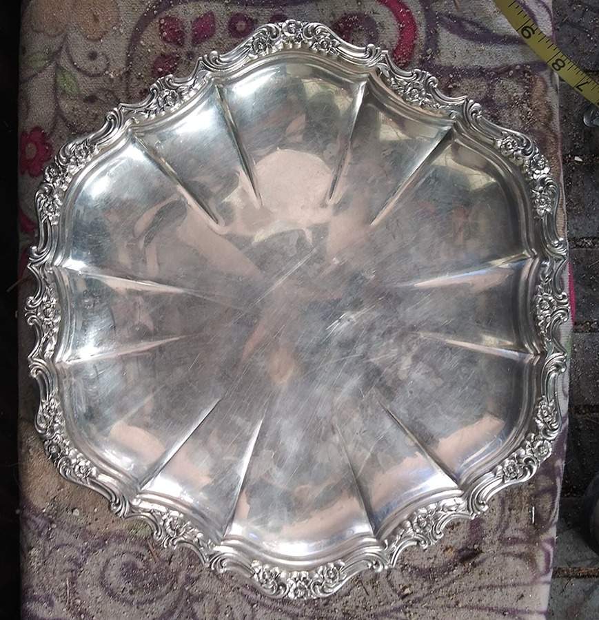 Countess (Silverplate, Hollowware) 12" Round Tray by International Silver-1