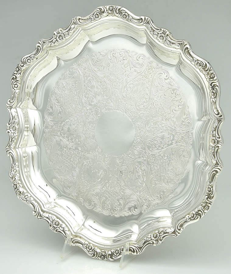 Countess (Silverplate, Hollowware) 14" Round Tray by International Silver-1