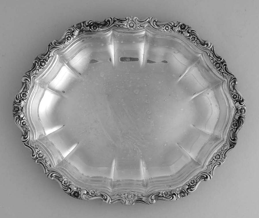 Countess (Silverplate, Hollowware) Large Silverplate Bon Bon Bowl by International Silver-1