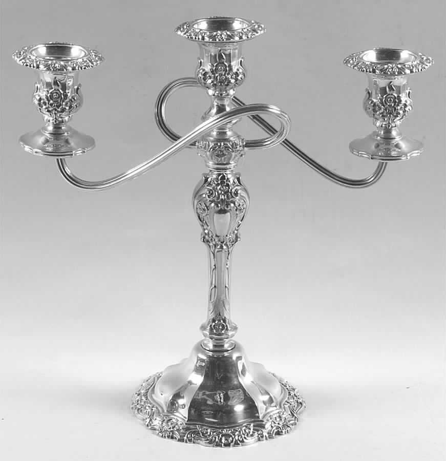 Countess (Silverplate, Hollowware) 11" 3-Light Candelabra by International Silver-1