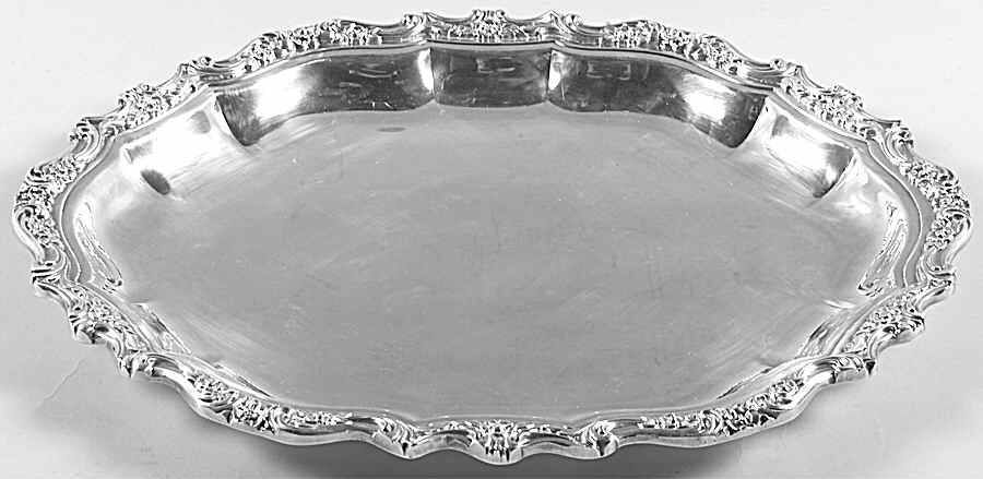 Countess (Silverplate, Hollowware) Medium Plated Meat Platter No Well by International Silver-1