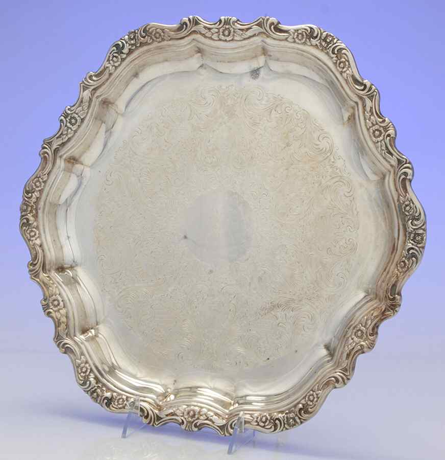 Countess (Silverplate, Hollowware) 14" Round Tray by International Silver-1