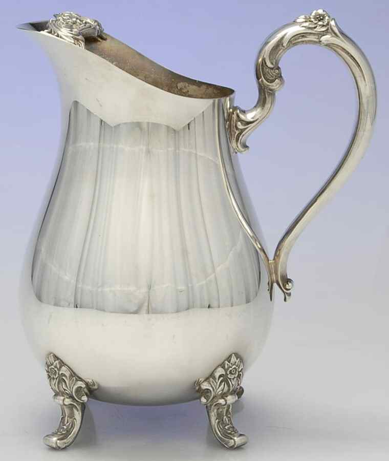 Countess (Silverplate, Hollowware) Plated Water Pitcher with Ice Lip by International Silver-1