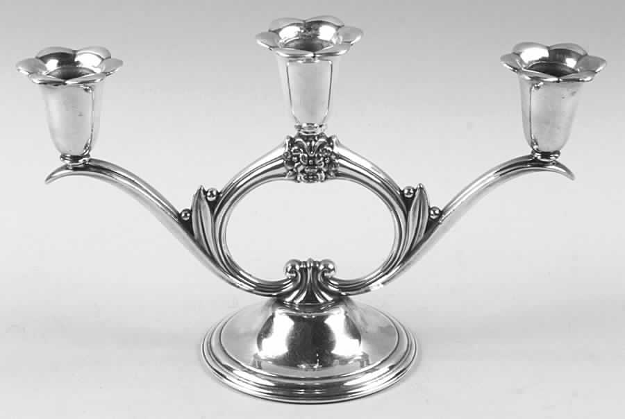 Eternally Yours (Silverplate, Hollowware) Small 3-Light Candelabra by International Silver-1