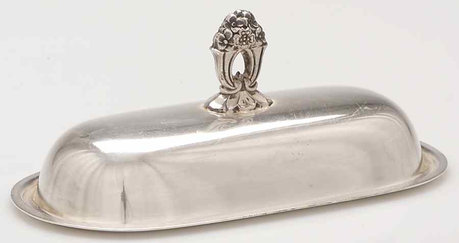 Eternally Yours (Silverplate, Hollowware) Lid for 1/4 Pound Butter by International Silver-1
