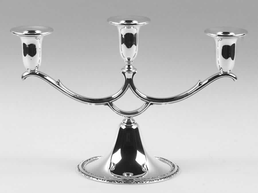 Exquisite (Silverplate, Hollowware) Small 3-Light Candelabra by International Silver-1