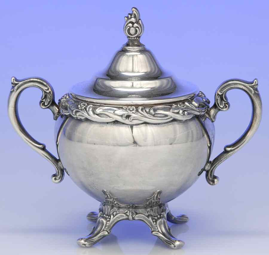 Exquisite (Silverplate, Hollowware) Sugar Bowl & Lid by International Silver-1