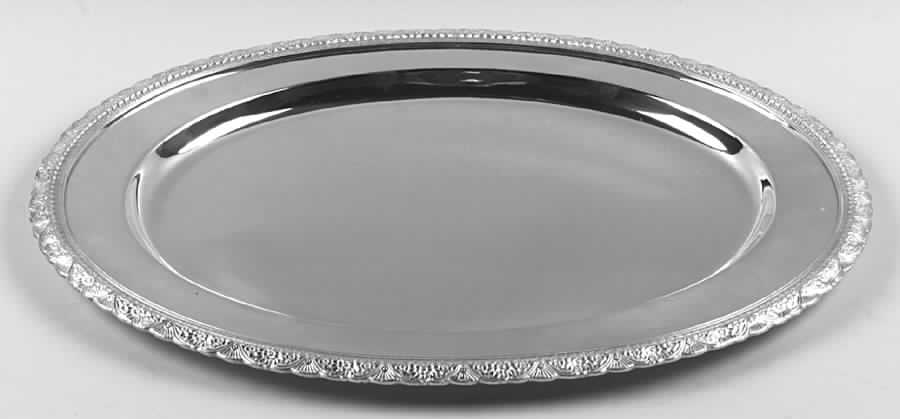 First Love (Silverplate, Hollowware) Medium Plated Meat Platter No Well by International Silver-1