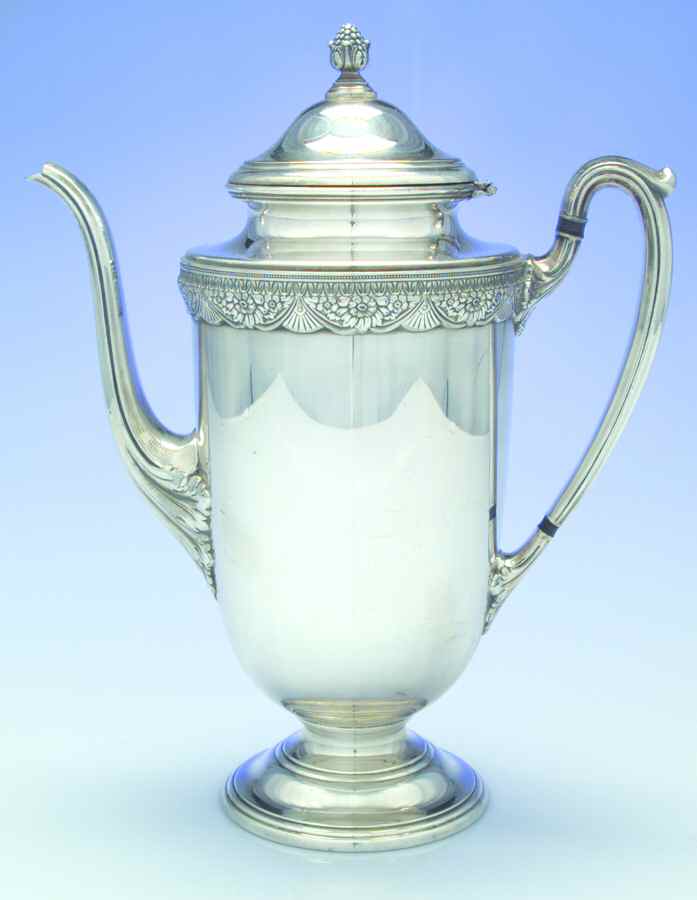 First Love (Silverplate, Hollowware) Silverplate Coffee Pot by International Silver-1