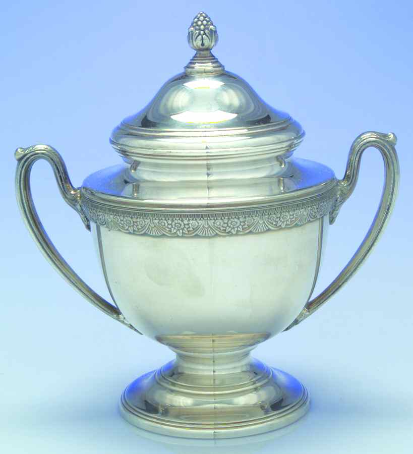 First Love (Silverplate, Hollowware) Sugar Bowl & Lid by International Silver-1
