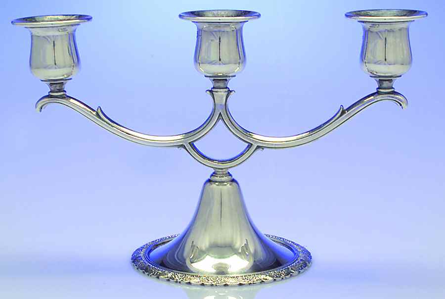 First Love (Silverplate, Hollowware) Small 3-Light Candelabra by International Silver-1
