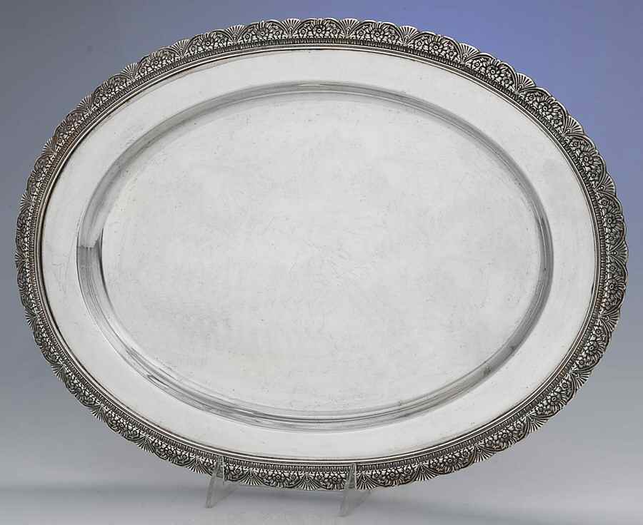 First Love (Silverplate, Hollowware) Small Plated Meat Platter No Well by International Silver-1