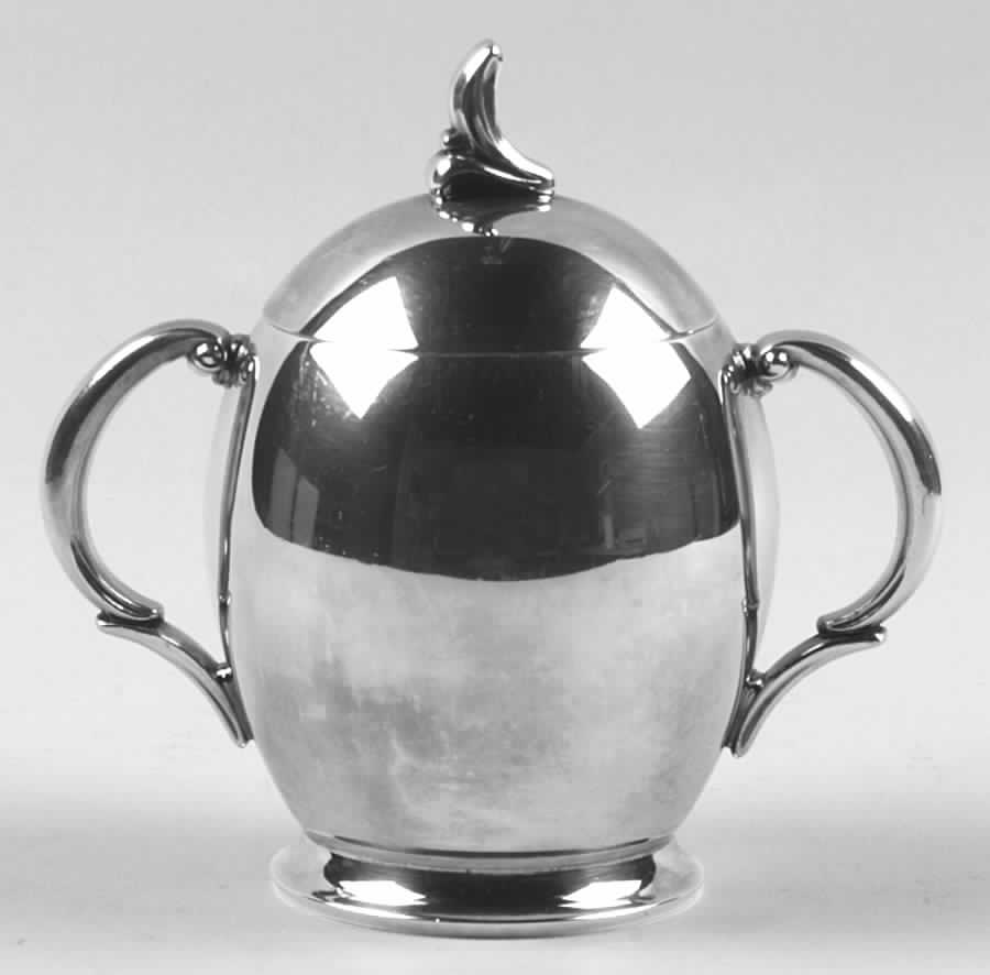 Flair (Silverplate, Hollowware) Sugar Bowl & Lid by International Silver-1
