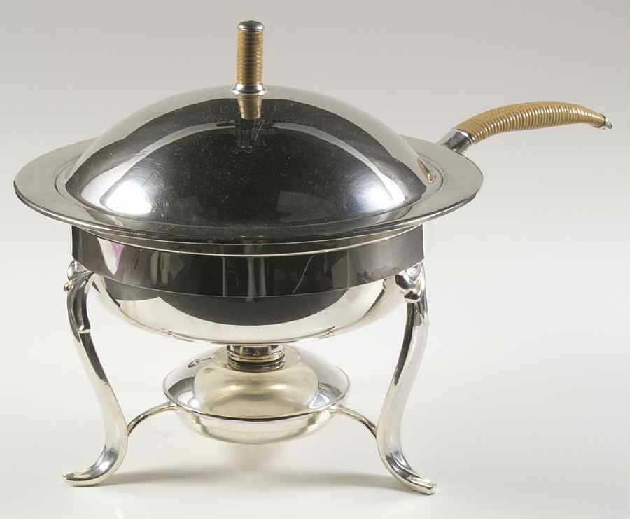 Flair (Silverplate, Hollowware) Silverplate Chafing Dish by International Silver-1