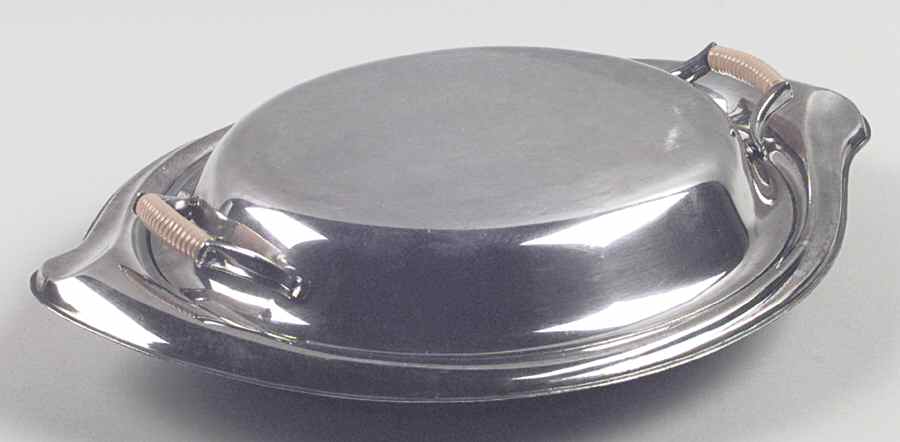 Flair (Silverplate, Hollowware) Double Vegetable Bowl by International Silver-1