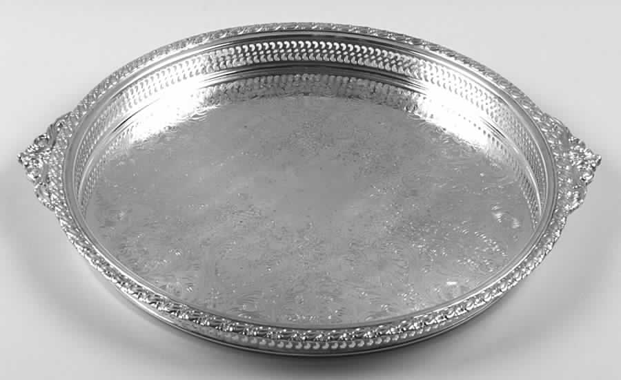 Gaiety (Silverplate, Hollowware) Silverplate Gallery Tray by International Silver-1
