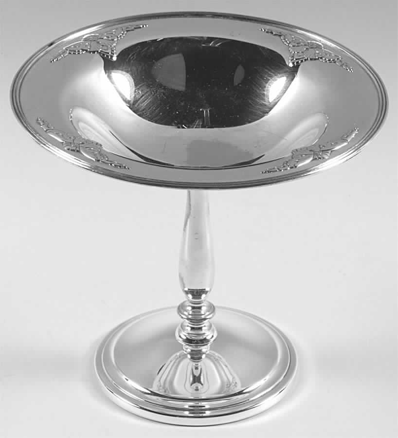 Guild-Cadence (Silverplate, Hollowware) Medium Silverplate Compote by International Silver-1