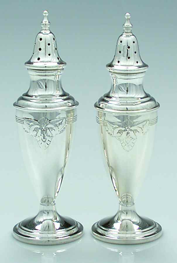 Guild-Cadence (Silverplate, Hollowware) Salt & Pepper Set by International Silver-1