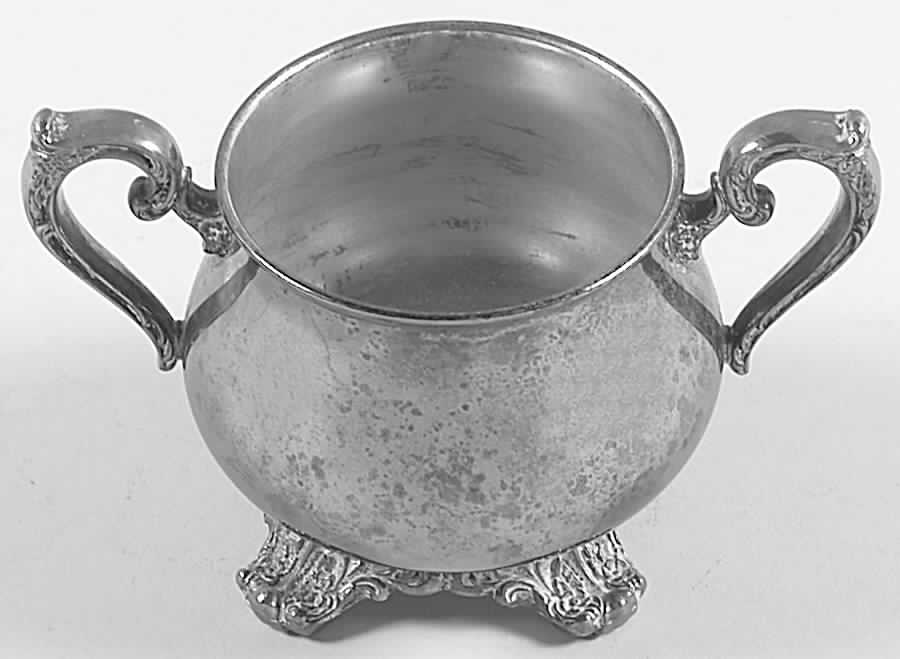 Victorian Rose (Silverplate, Hollowware) Sugar Bowl No Lid by International Silver-1