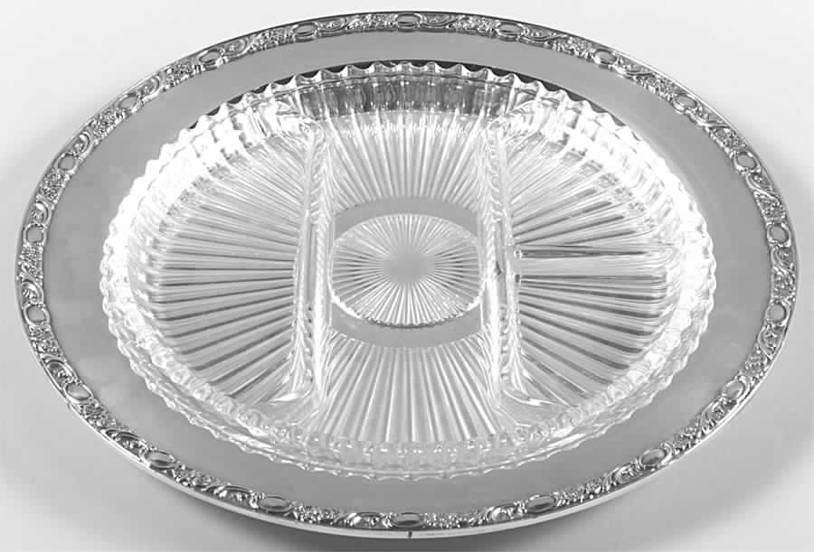 Victorian Rose (Silverplate, Hollowware) Plated Relish by International Silver-1